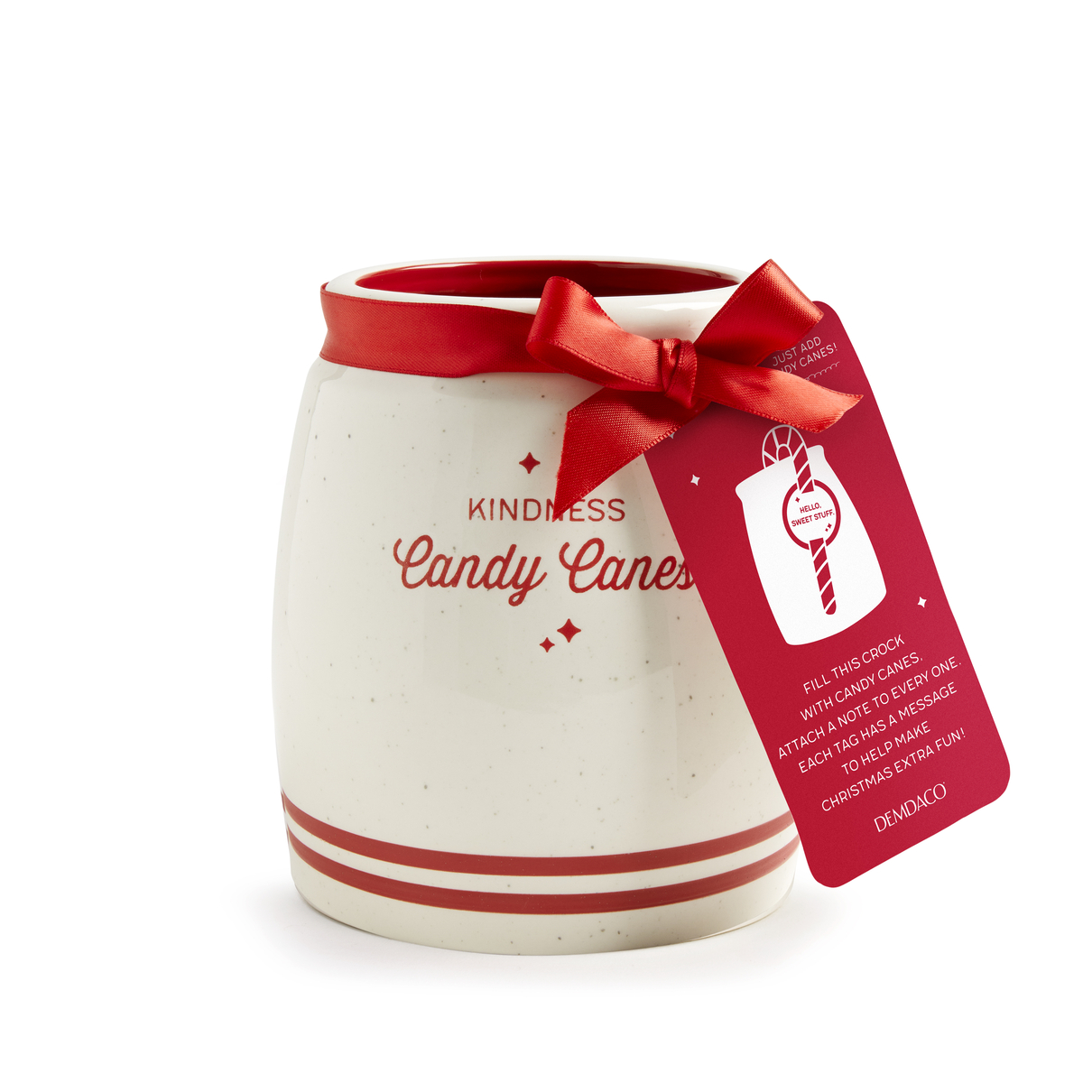 Kindness Candy Cane Crock