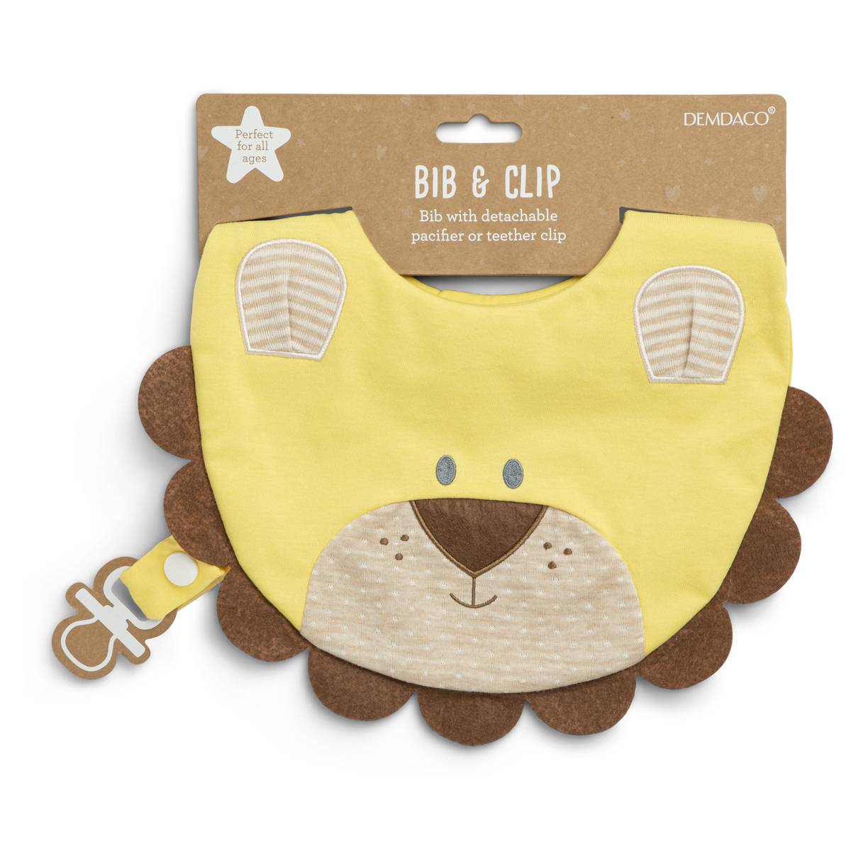 Lion Bib and Clip