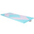 4-Panel PU Leather Folding Exercise Gym Mat with Hook and Loop Fasteners-Pink & Blue - Color: Pink 