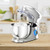 6.3 Quart Tilt-Head Food Stand Mixer 6 Speed 660W-Silver - Color: Silver