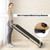 2-in-1 Folding Treadmill with Remote Control and LED Display-Golden - Color: Golden