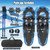 21/25/30 Inch Lightweight Terrain Snowshoes with Flexible Pivot System-25 inches - Color: Blue - Si