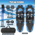 21/25/30 Inch Lightweight Terrain Snowshoes with Flexible Pivot System-30 inches - Color: Blue - Si