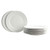 Gibson Home Noble Court 10.5" Dinner Plate Set in White, Set of 12
