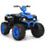 12V Kids Ride on ATV with LED Lights and Treaded Tires and LED lights-Navy - Color: Navy