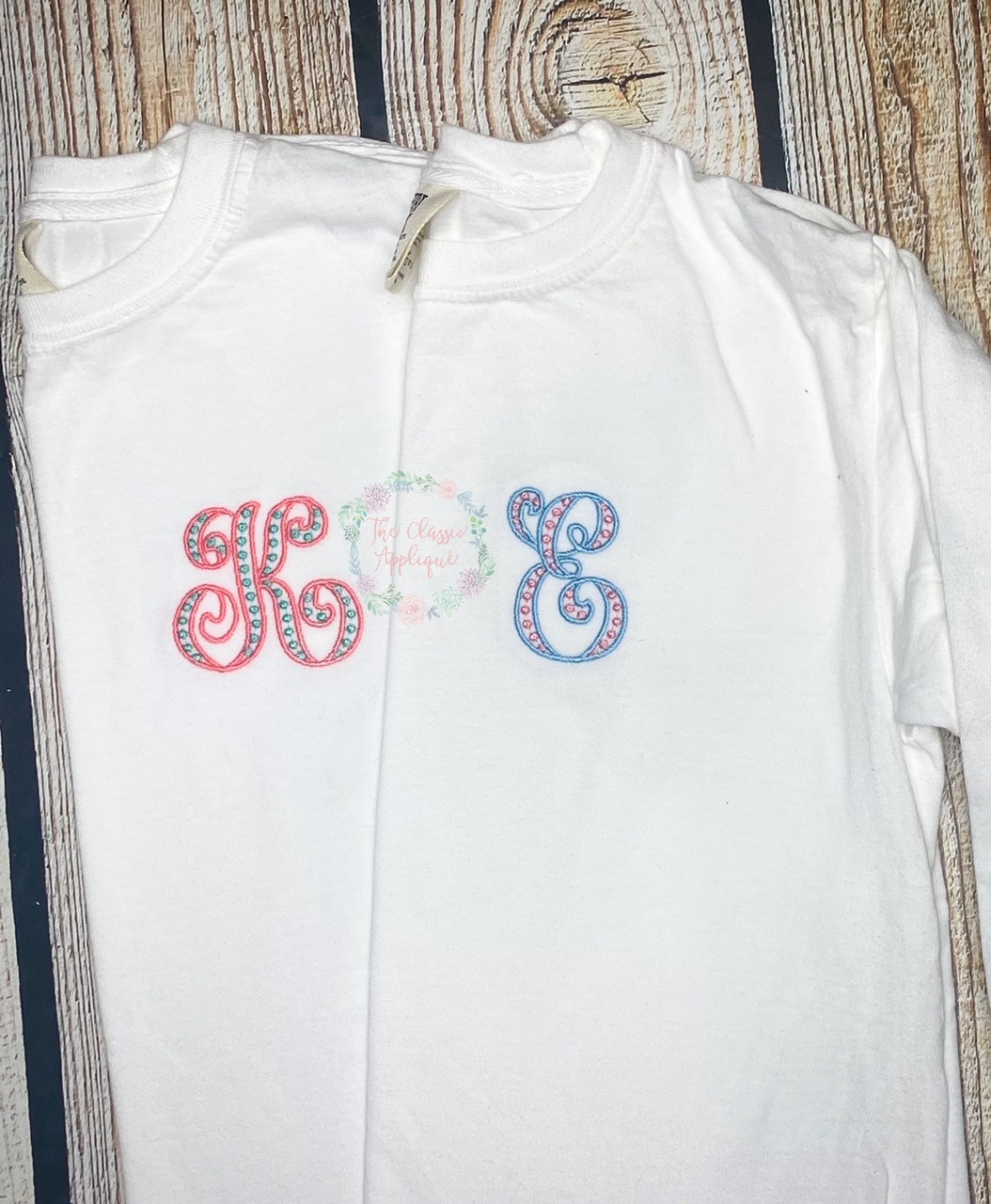 Caroline mongogram font for machine embroidery design by The Classic