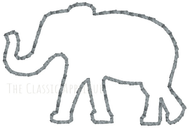 elephant stencil template