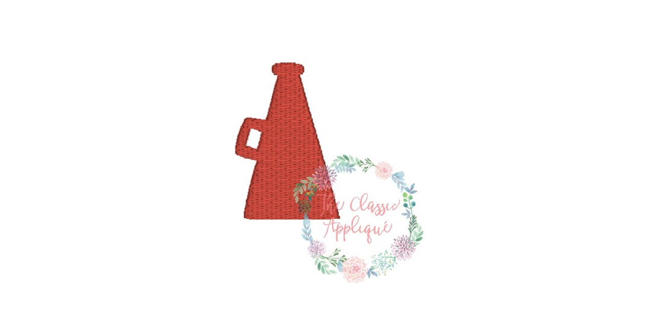 Cheerleader football megaphone girl mini fill stitch fall machine embroidery design file by The Classic Applique cheerleader-football-megaphone-girl-mini-fill-stitch-fall-machine-embroidery-design-file-by-the-classic-applique