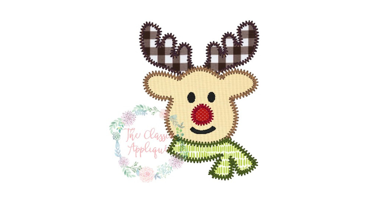 Reindeer with scarf clearance