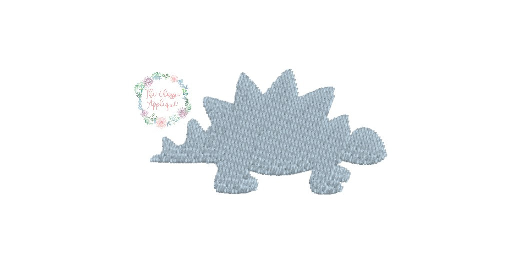 Dinosaur boy mini fill stitch machine embroidery design file by The Classic  Applique