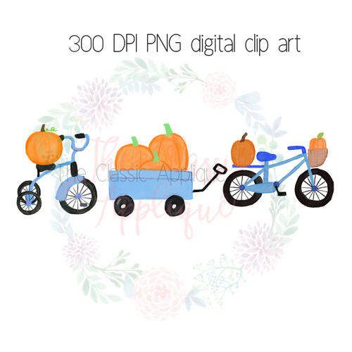 Fall parade in blue watercolor PNG clip art Fall parade in blue watercolor PNG clip art