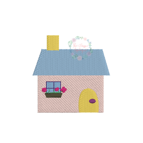 House mini fill embroidery House mini fill embroidery