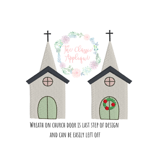 Church mini fill embroidery Church mini fill embroidery