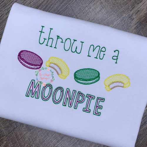 Moonpies sketch fill embroidery design