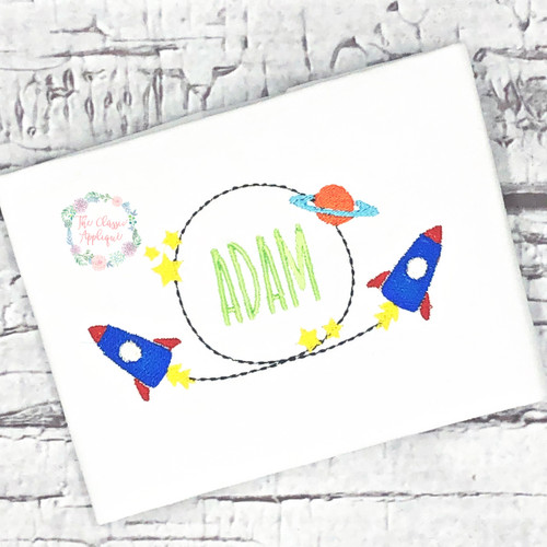 Outer Space monogram frame