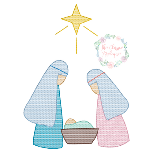 Nativity sketch fill Nativity sketch fill