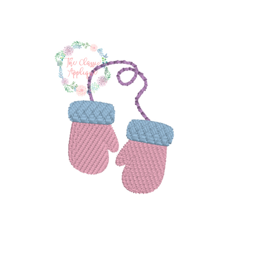 Mittens mini embroidery Mittens mini embroidery