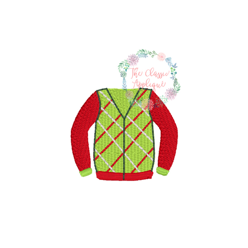 Ugly Christmas sweater mini embroidery Ugly Christmas sweater mini embroidery