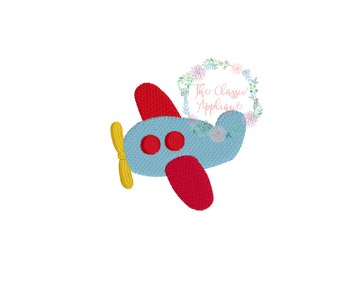 Plane mini fill embroidery design Plane mini fill embroidery design
