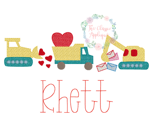 Trucks with hearts trio Trucks with hearts trio