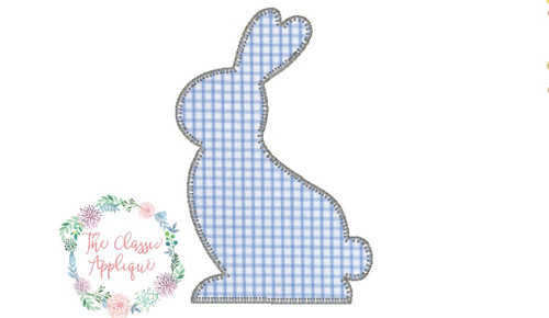 Easter bunny blanket stitch applique Easter bunny blanket stitch applique