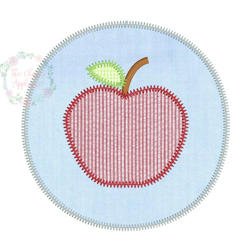 Circle patch with apple  Circle patch with apple