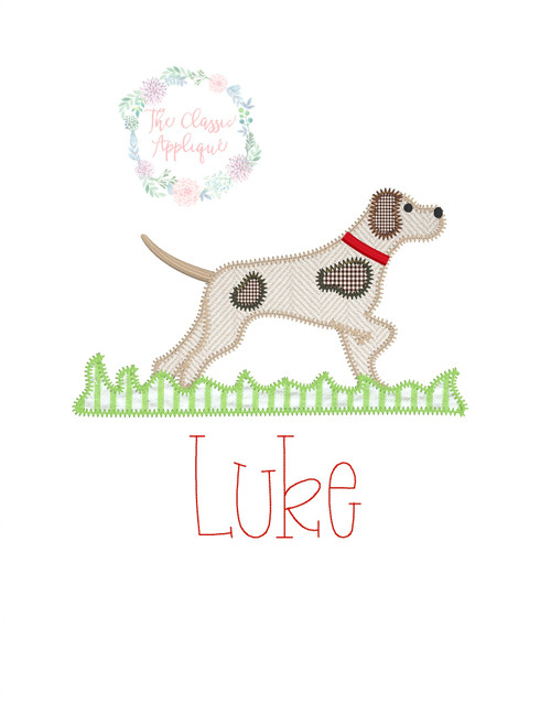 Bird dog applique Bird dog applique