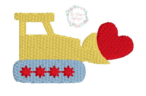 Valentine's Day bulldozer mini fill Valentine's Day bulldozer mini fill