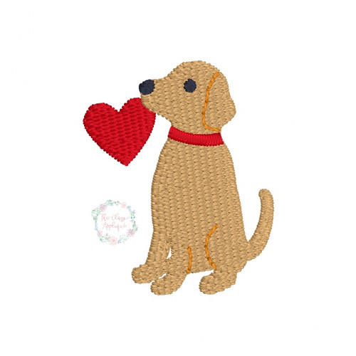 Dog with heart mini fill Dog with heart mini fill
