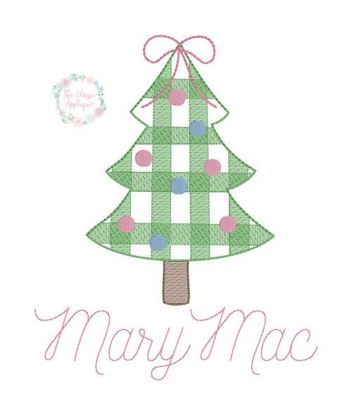 Christmas Monogram Appliqué – Cherrystone Customs LLC