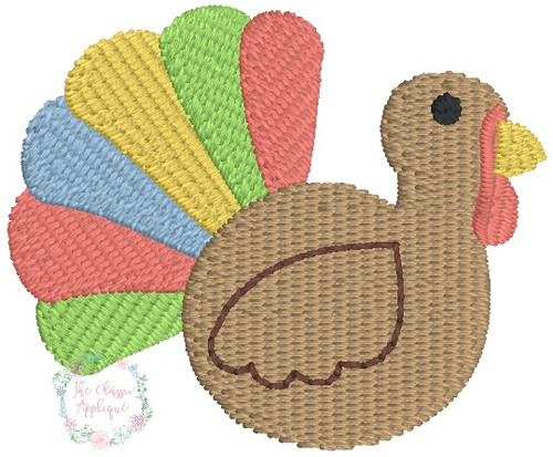 turkey 2 mini fill stitch embroidery turkey 2 mini fill stitch embroidery