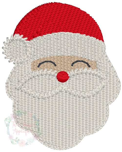 Santa Claus 2 mini fill stitch embroidery
