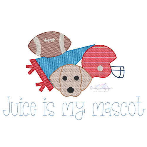 Football equipment with lab sketch fill