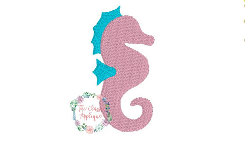Seahorse mini fill stitch emrboidery design Seahorse mini fill stitch emrboidery design