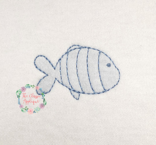 Sketch fill water squirt gun boy summer vintage stitch machine embroidery  design by The Classic Applique