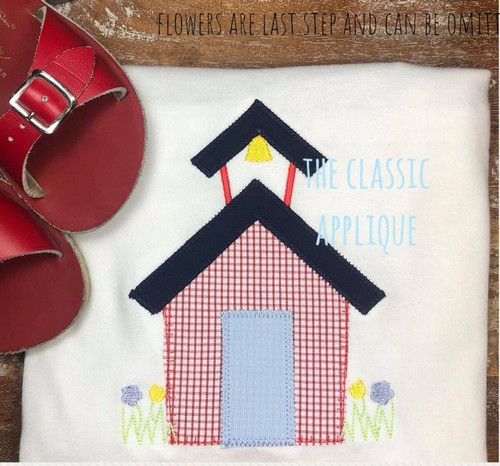 School house blanket stitch and zig zag applique School house blanket stitch and zig zag applique