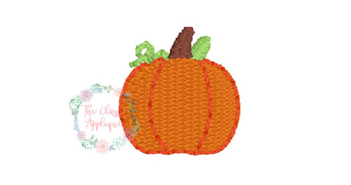 Pumpkin mini fill stitch embroidery Pumpkin mini fill stitch embroidery