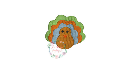 Turkey mini fill stitch embroidery Turkey mini fill stitch embroidery