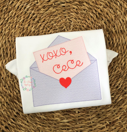Valentine's Day Envelope sketch fill embroidery design Valentine's Day Envelope sketch fill embroidery design