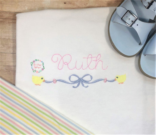 Easter bow monogram frame  Easter bow monogram frame