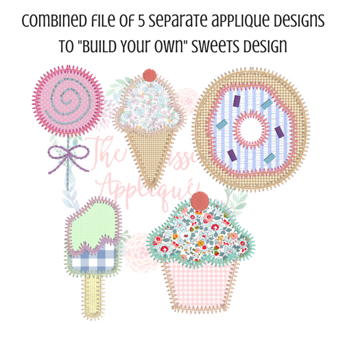 Valentine Cupcake Bean Stitch Applique Design – Apple Dumplin Design