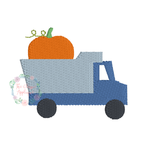 Dump truck mini fill embroidery design Dump truck mini fill embroidery design