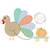 Turkey pulling pumpkin sketch fill design Turkey pulling pumpkin sketch fill design