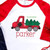 Flatbed truck with Christmas tree zig zag applique Flatbed truck with Christmas tree zig zag applique