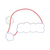 Santa hat zig zag applique
