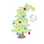 Whimsical Christmas tree sketch fill embroidery design