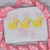 Easter chicks trio zig zag applique Easter chicks trio zig zag applique