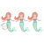 Mermaid trio 2 sketch fill trio