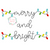 Merry and Bright Christmas light font