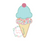 Ice Cream cone zig zag applique Ice Cream cone zig zag applique